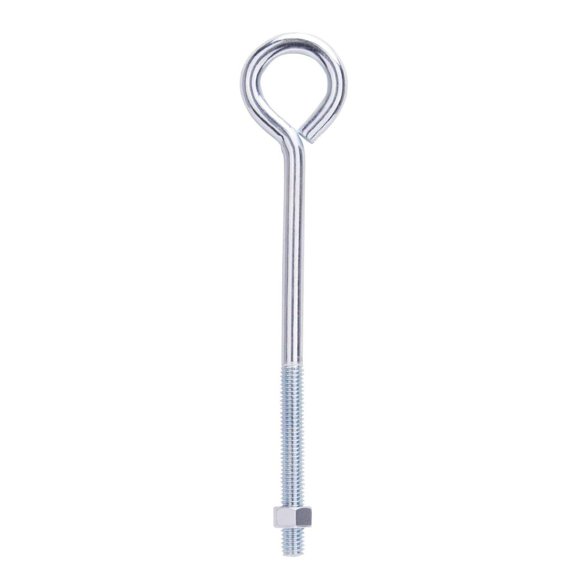 ProSource LR285 Eye Bolt, 9.6 mm Thread, Machine Thread, 3 in L Thread, 1-5/8 in Dia Eye, 285 lb Working Load, Steel