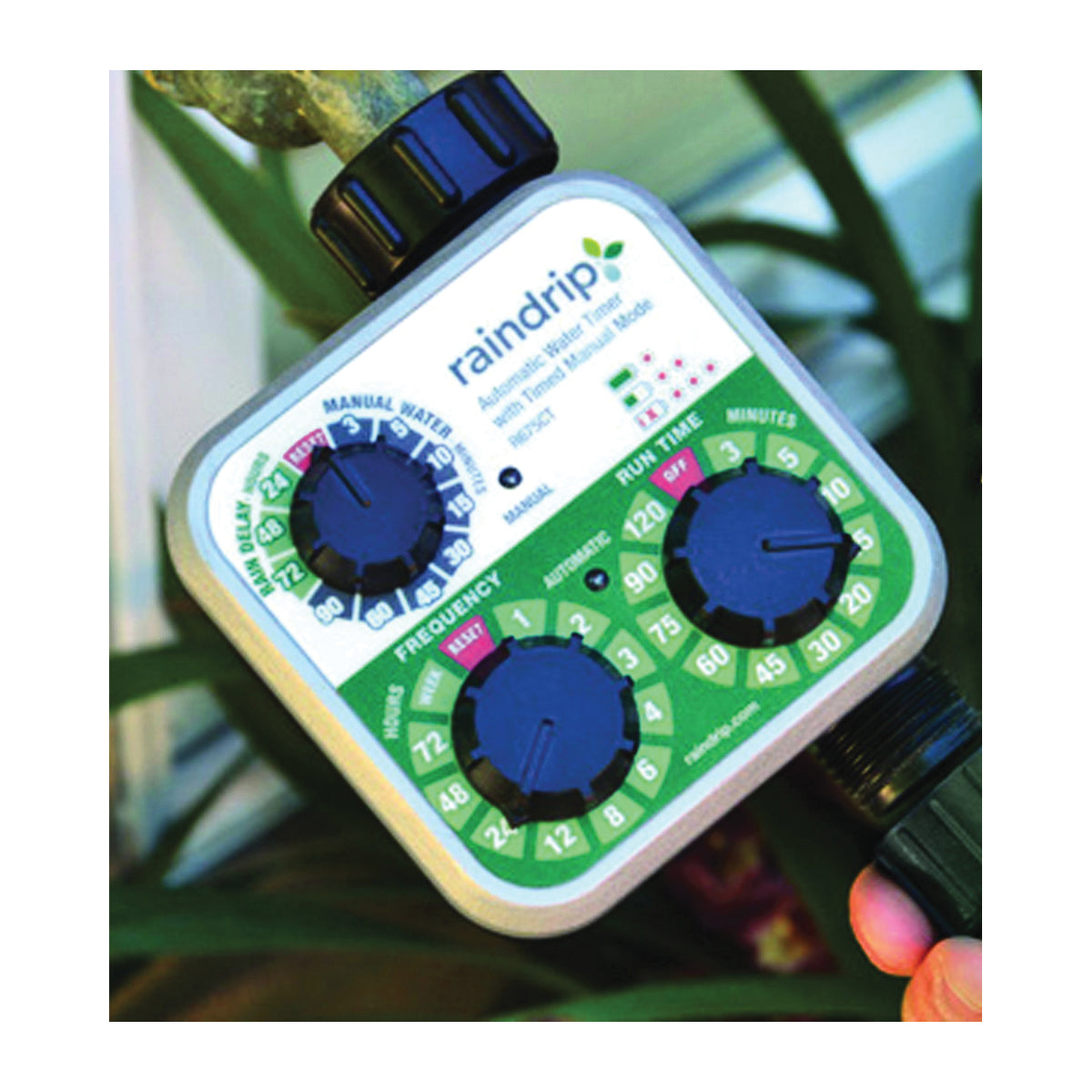 Raindrip R675CT Timer, 1 -Zone, 120 min Cycle, 3-Dial Display