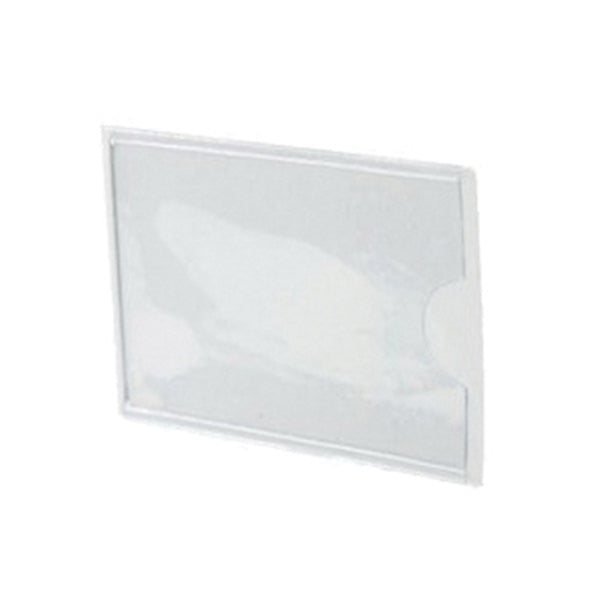 SOUTHERN IMPERIAL R-VPT-1252 Tag Pocket, 1-1/4 in W, PVC, Clear