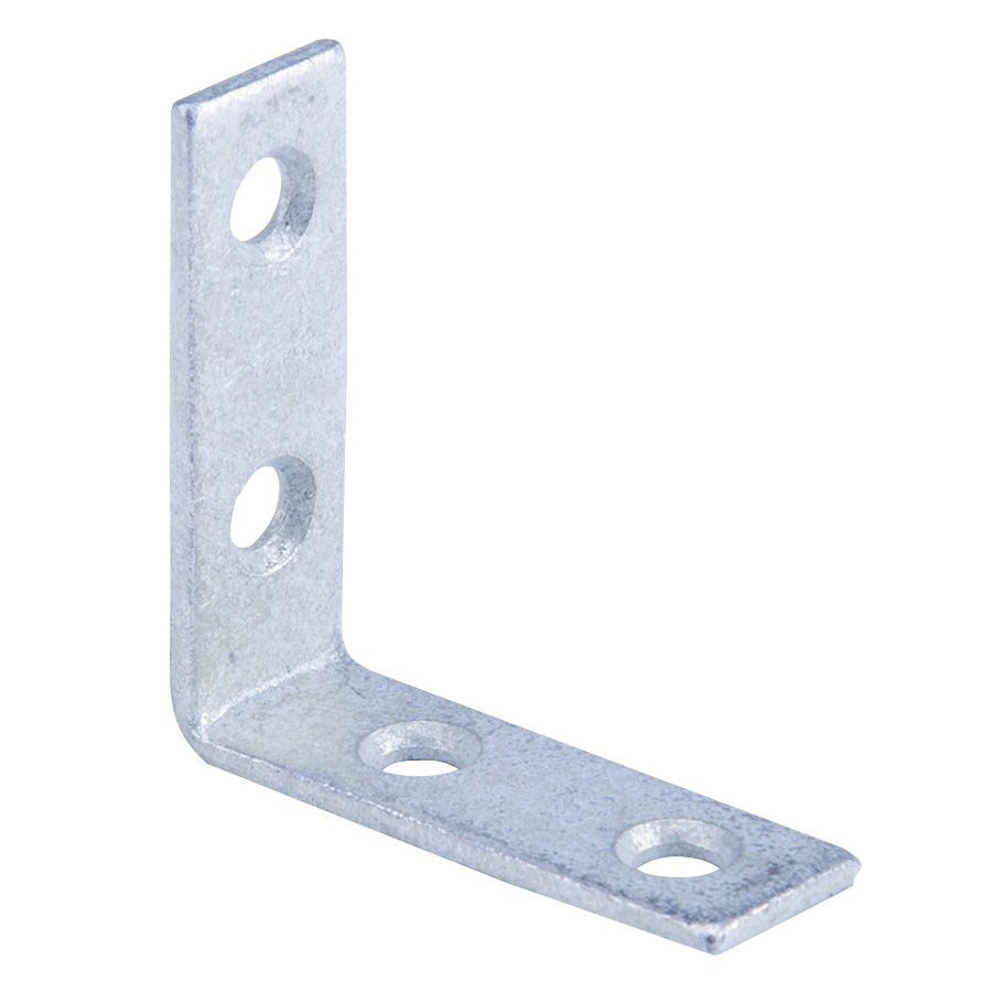 Prosource CB-G015-C4PS Corner Brace, 1-1/2 in L, 1-1/2 in W, 1/2 in H, Galvanized Steel, Galvanized