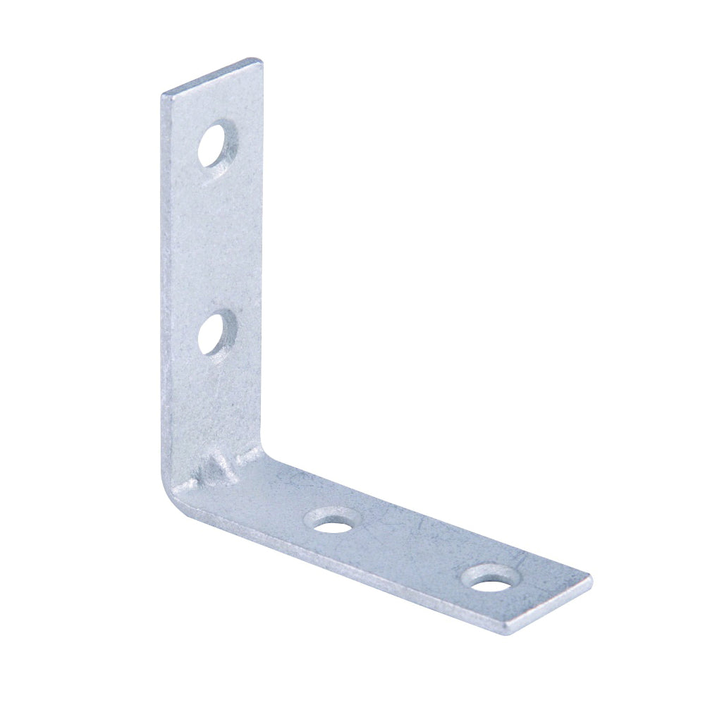 Prosource CB-G02-C4PS Corner Brace, 2 in L, 2 in W, 5/8 in H, Galvanized Steel, Galvanized, 1.8 mm Thick Material