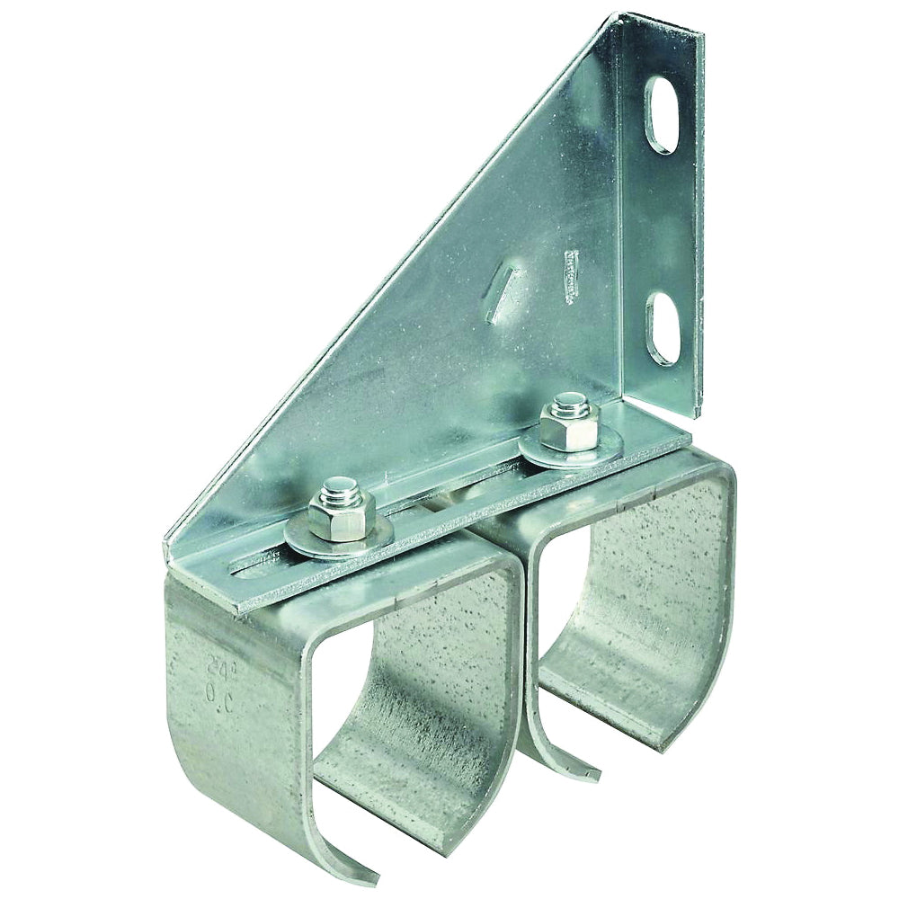 National Hardware N193-904 Round Rail, Steel, Galvanized, 2 in W, 7-3/32 in H, 5-13/16 in L