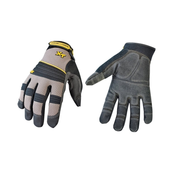 Youngstown Glove 03-3050-78-M Extra Heavy-Duty Work Gloves, Men's, M, Brow Wipe Thumb, Hook-and-Loop Cuff, Gray