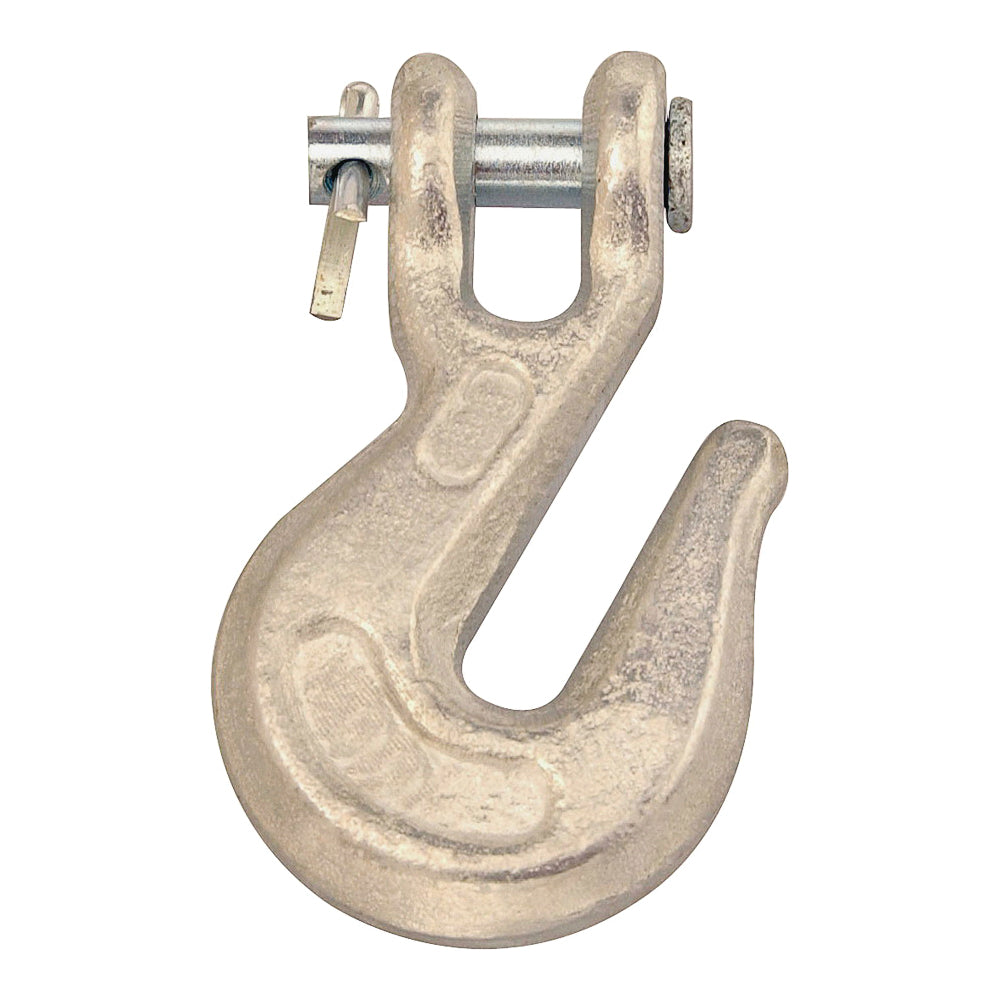 Campbell T9501624 Clevis Grab Hook, 3/8 in, 5400 lb Working Load, 43 Grade, Steel, Zinc