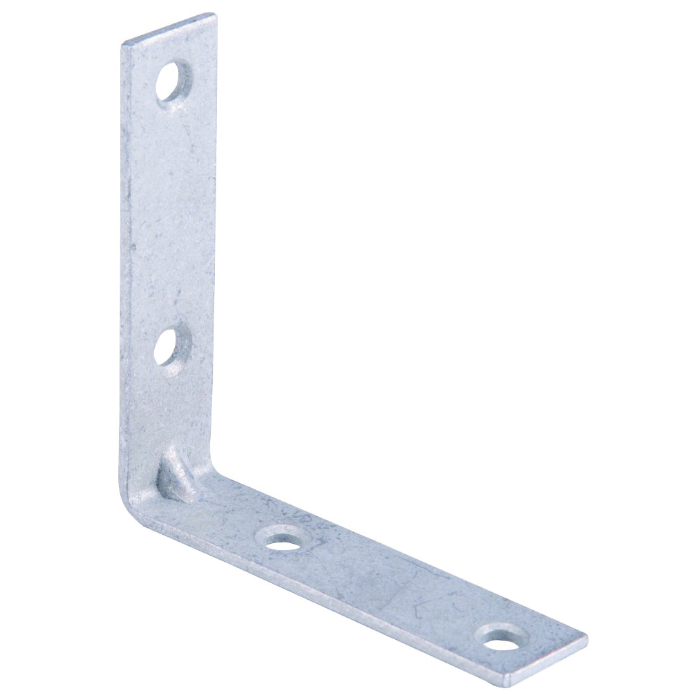 Prosource CB-G025-C4PS Corner Brace, 2-1/2 in L, 2-1/2 in W, 5/8 in H, Galvanized Steel, Galvanized, 2 mm Thick Material