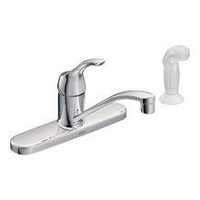 Load image into Gallery viewer, Moen Adler Series CA87551 Kitchen Faucet, 1.5 gpm, 1-Faucet Handle, Stainless Steel, Chrome Plated, Deck Mounting
