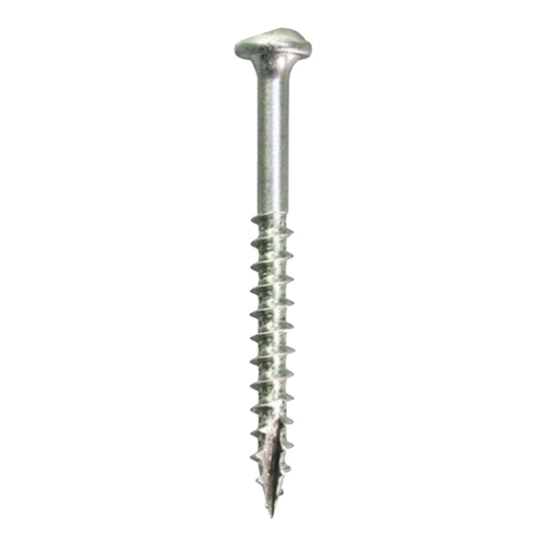 Kreg SML-C150 - 100 Pocket-Hole Screw, #8 Thread, 1-1/2 in L, Coarse Thread, Maxi-Loc Head, Square Drive, Carbon Steel