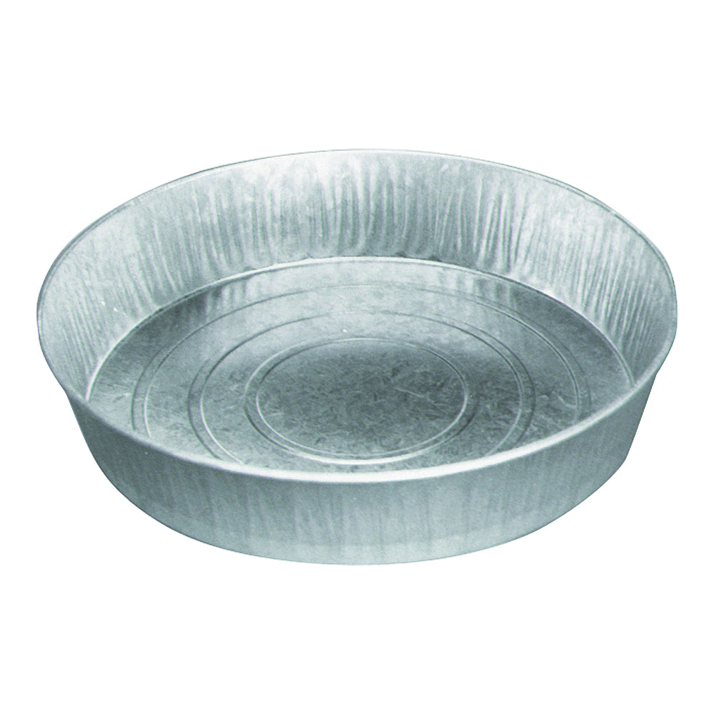 BROWER 6160 Utility Pan, Galvanized Steel