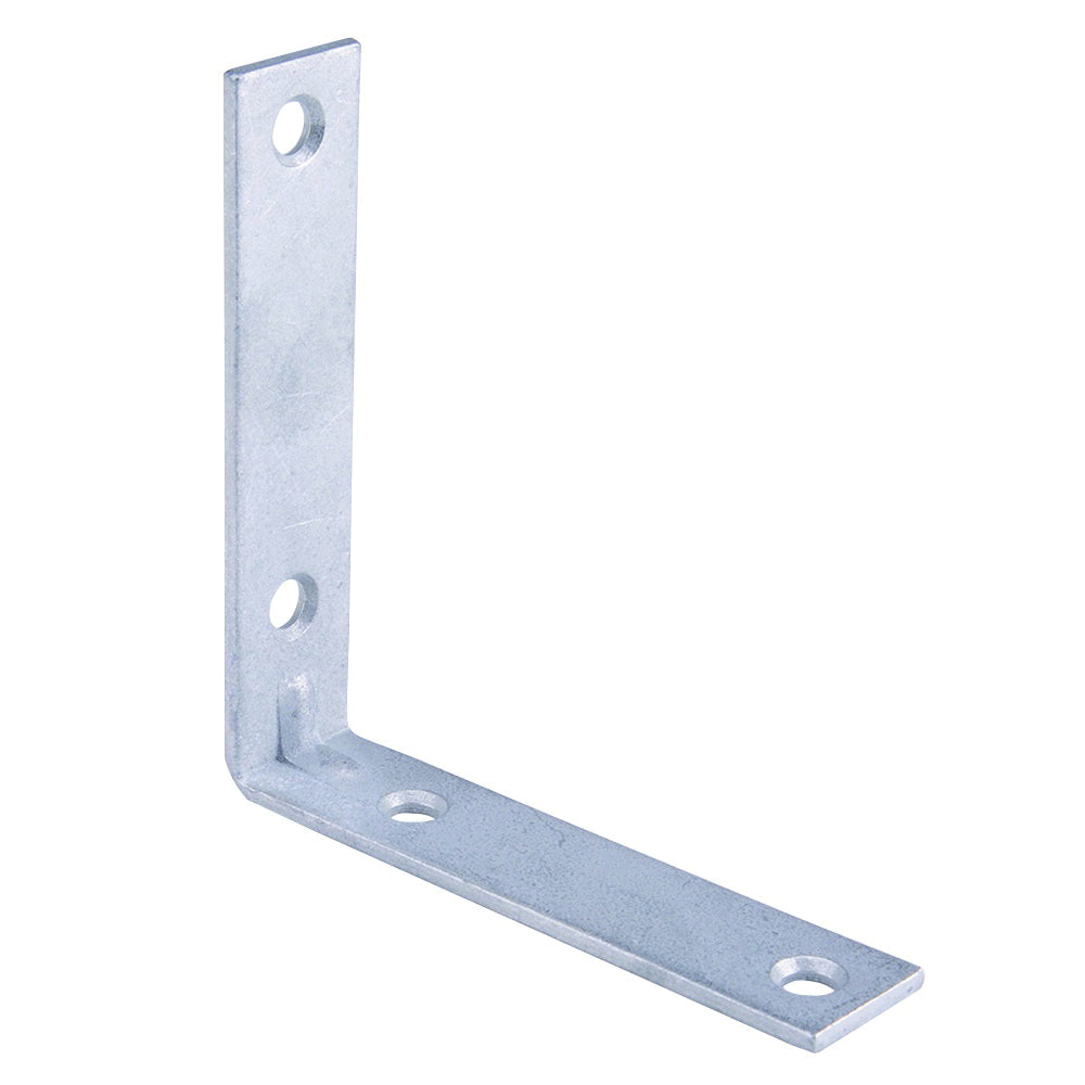 Prosource CB-G04-C4PS Corner Brace, 4 in L, 4 in W, 7/8 in H, Galvanized Steel, Galvanized, 3.1 mm Thick Material