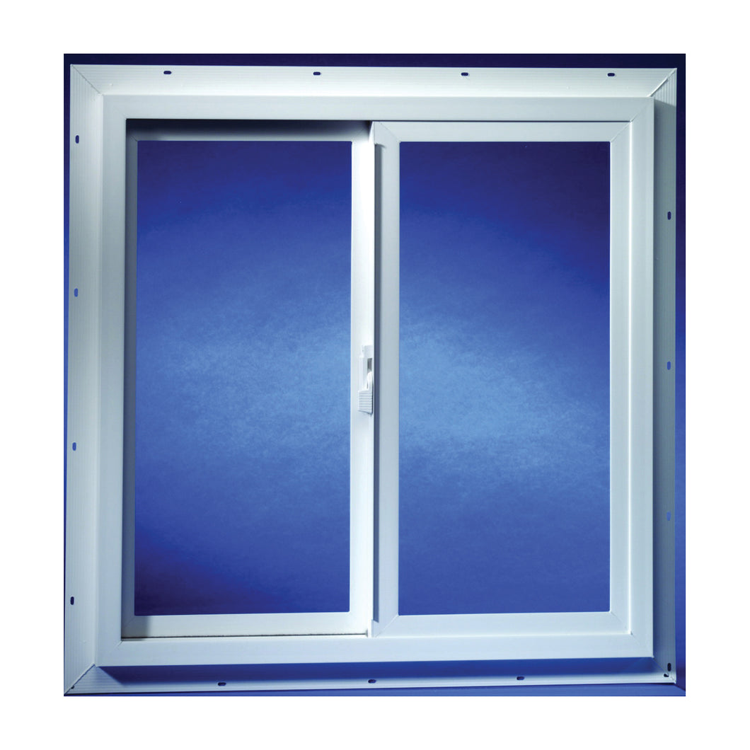 Duo-Corp 3030IGUT Utility Window, 35-1/2 in OAW, 35-1/2 in OAH, Vinyl Frame