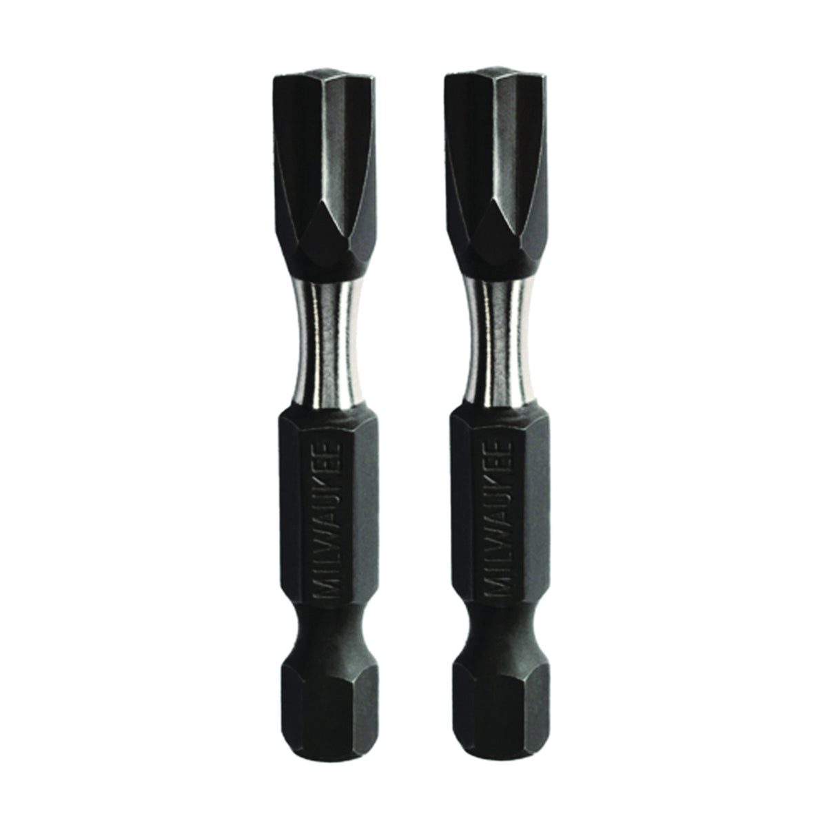 Milwaukee 48-32-4443 Power Bit, #2, #1 Drive, ECX Drive, 1/4 in Shank, Hex Shank, 2 in L, Carbon Steel