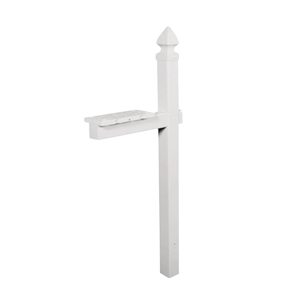 Gibraltar Mailboxes WP000W01 Mailbox Post, 22.7 in L, 6 in W, 57 in H, PVC