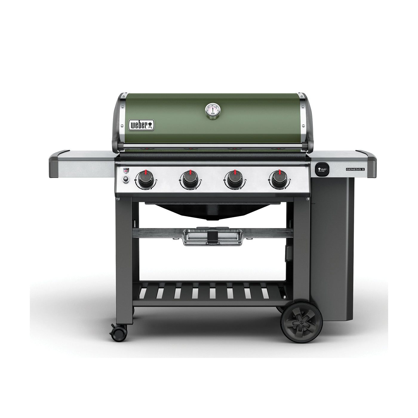 Weber Genesis II 62050001 Gas Grill, 48000 Btu/hr BTU, Liquid Propane, 4 -Burner, 646 sq-in Primary Cooking Surface