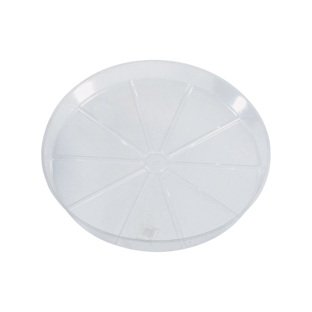 Gardener's Blue Ribbon VS17 Planter Saucer, 17 in Dia, Vinyl, Clear