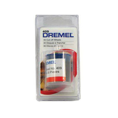 DREMEL 409 Cut-Off Wheel, 15/16 in Dia, 0.025 in Thick, Emery Cloth Abrasive