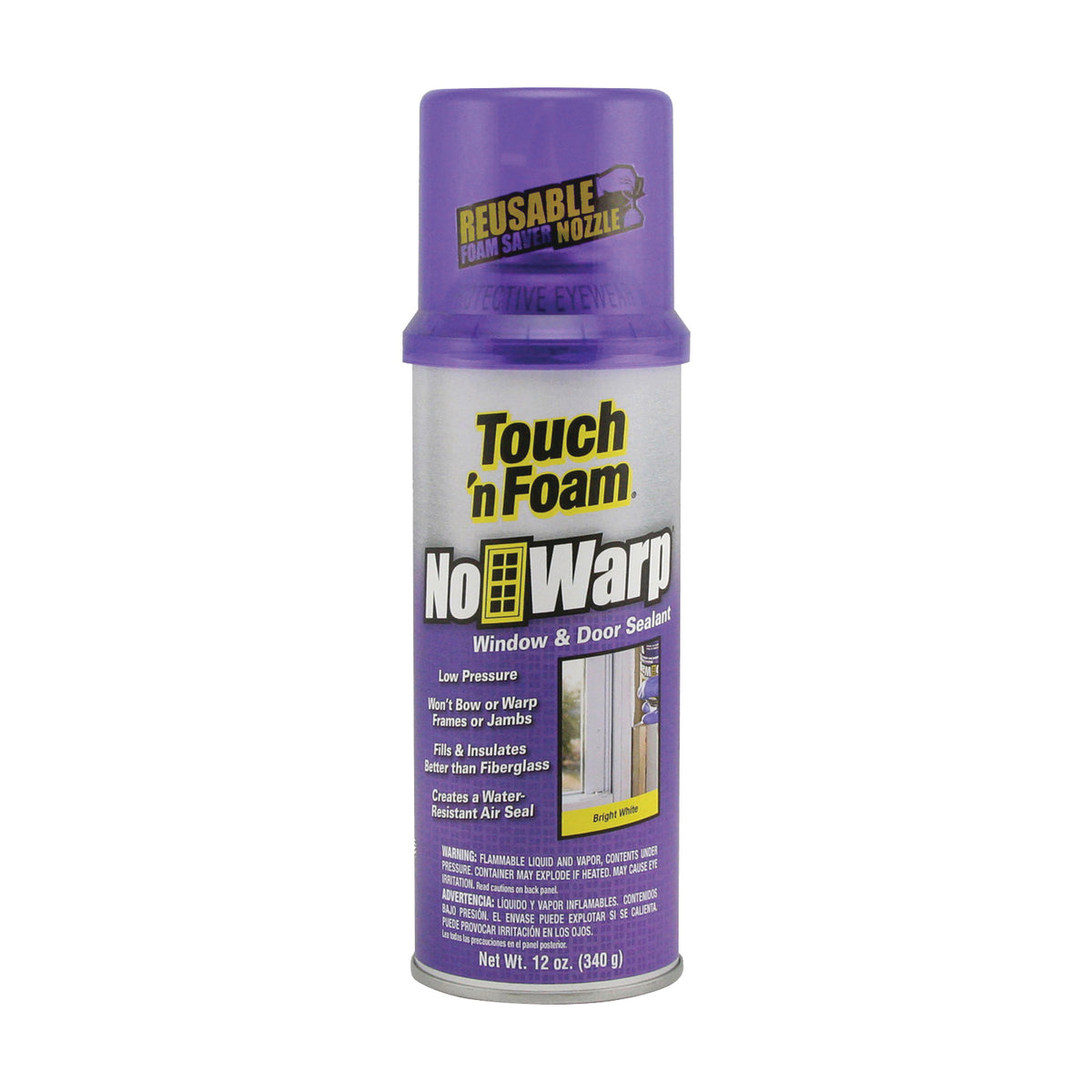 Touch &#39;n Foam 4001044000 Foam Sealant, Bright White, 12 oz Can