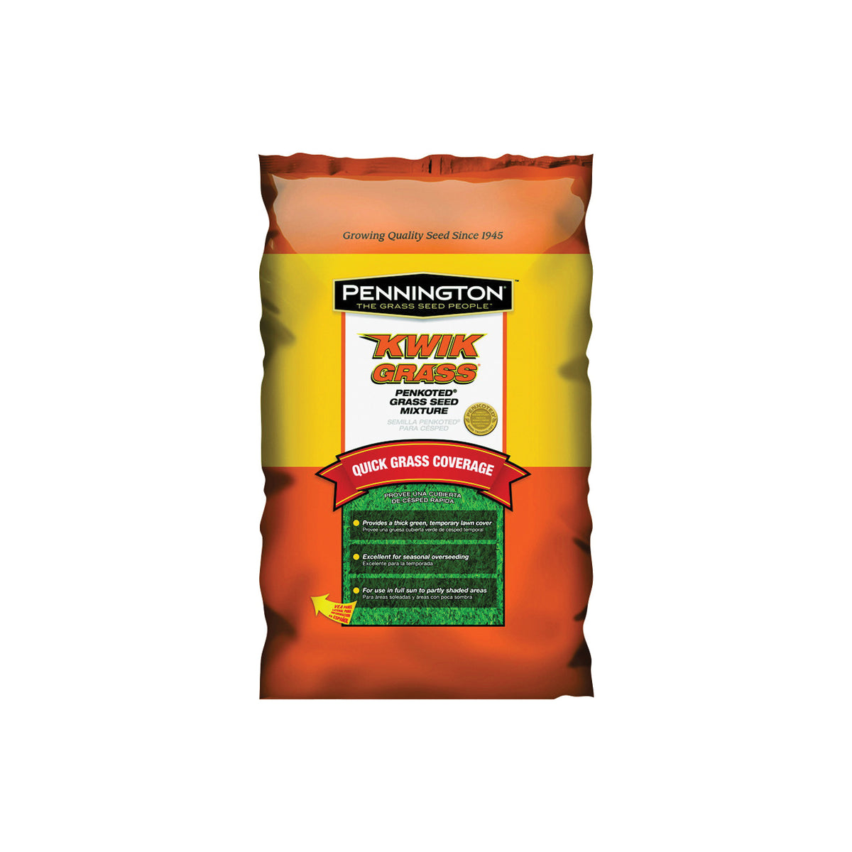 Pennington 100086246 Kwik Grass Seed, 3 lb Bag