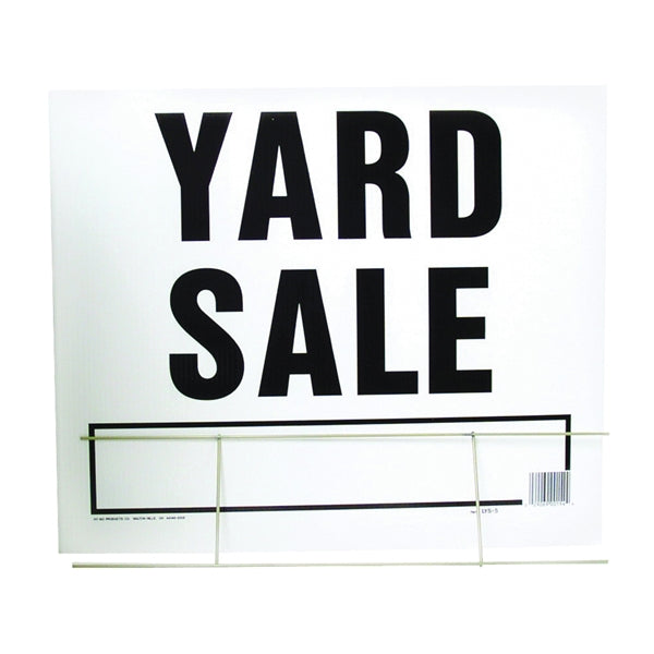 HY-KO LYS-5 Lawn Sign, YARD SALE, Black Legend, Plastic, 24 in W x 19 in H Dimensions