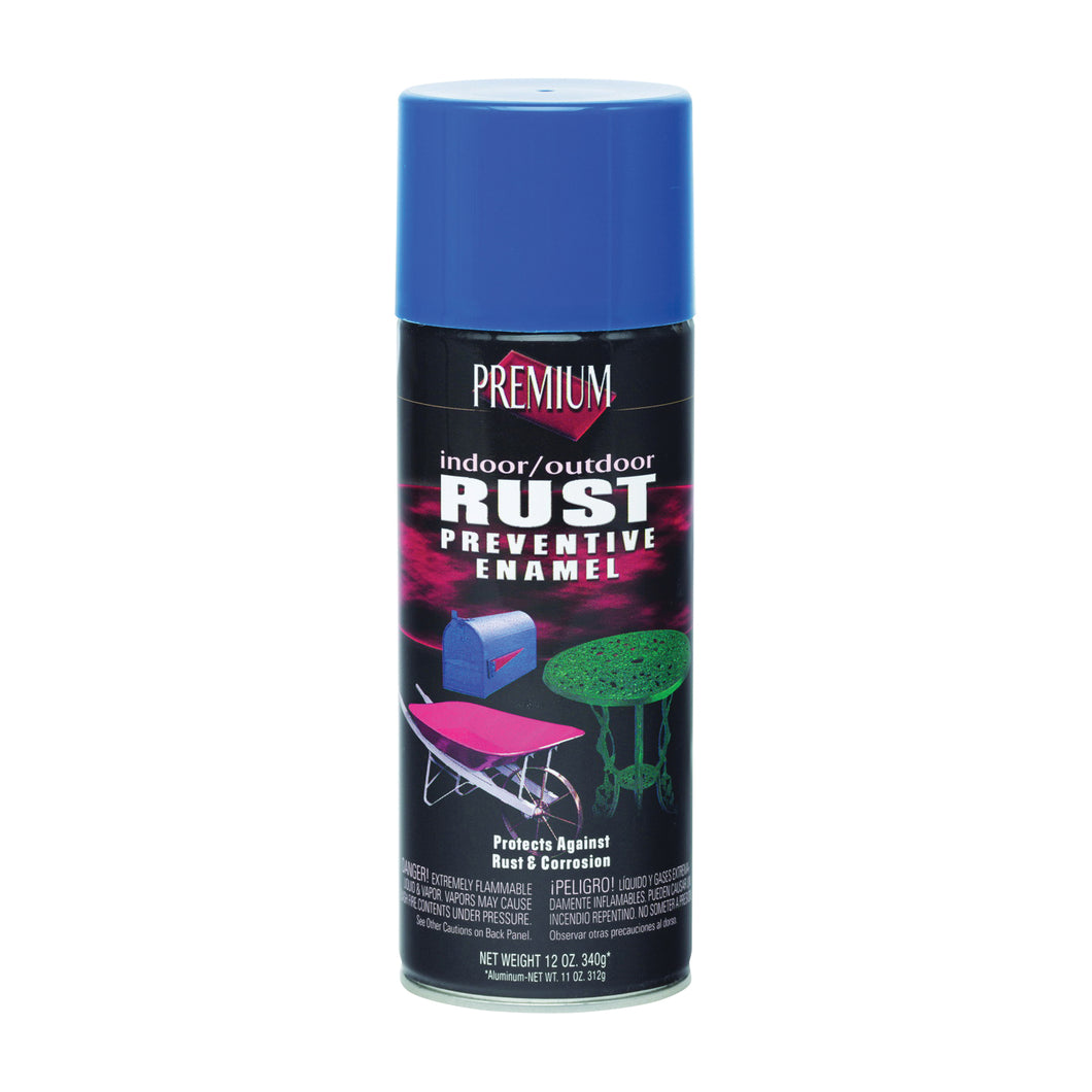 RUST-OLEUM RP1007 Rust-Preventative Spray Paint, Royal Blue, 12 oz, Aerosol Can