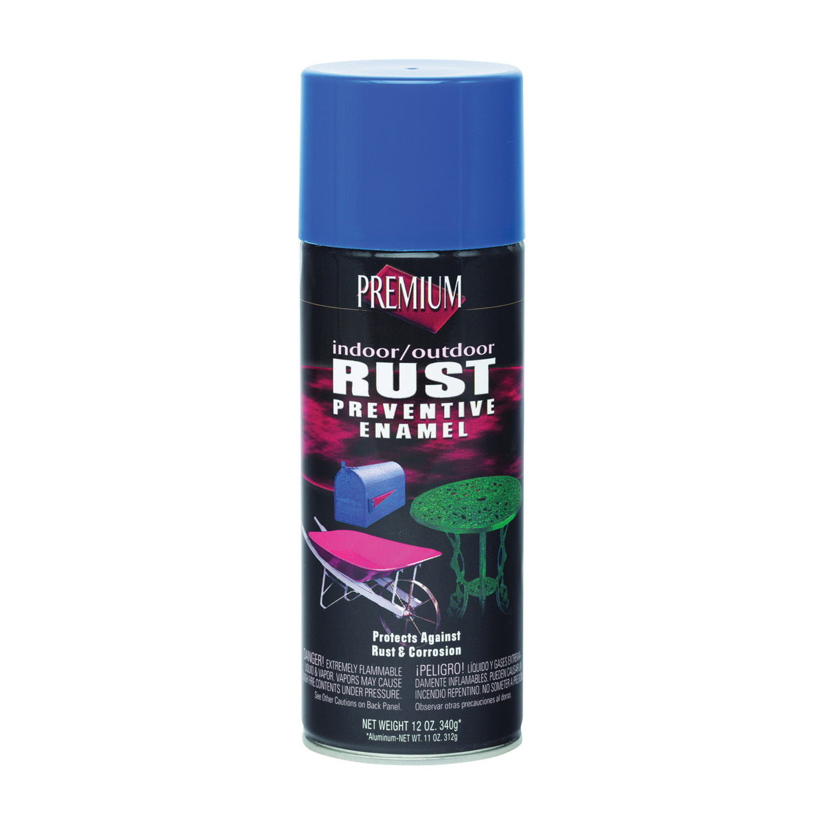 RUST-OLEUM RP1007 Rust-Preventative Spray Paint, Royal Blue, 12 oz, Aerosol Can