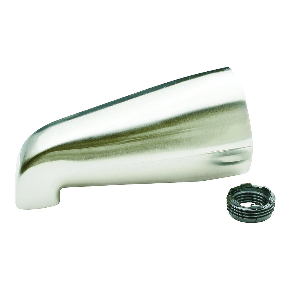 Plumb Pak PP825-30BN Bathtub Spout, 3/4 in Connection, IPS, Brushed Nickel, For: 1/2 in or 3/4 in Pipe