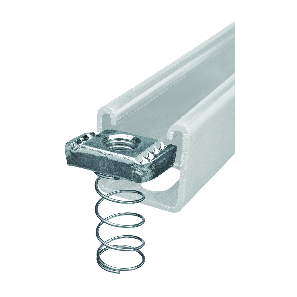 SuperStrut 100 ZA1001/4EG-10 Spring Nut, Steel, Galvanized