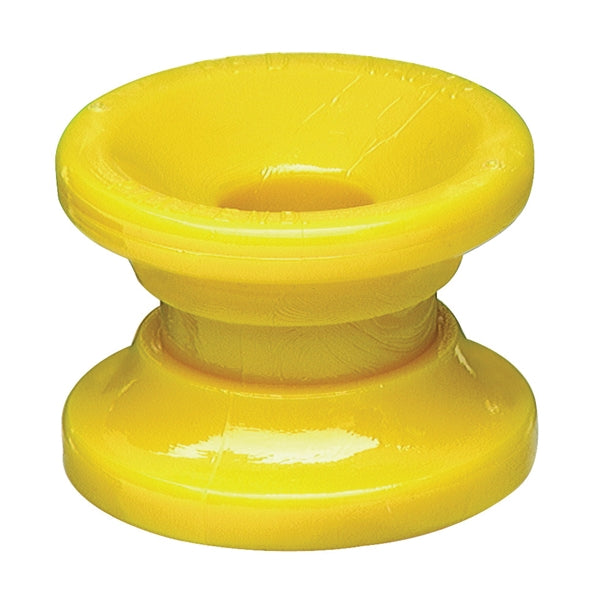Zareba ICDY-Z/DC10 Donut Corner Insulator, 14 ga Fence Wire, Polyrope/Polytape, Polycarbonate, Yellow