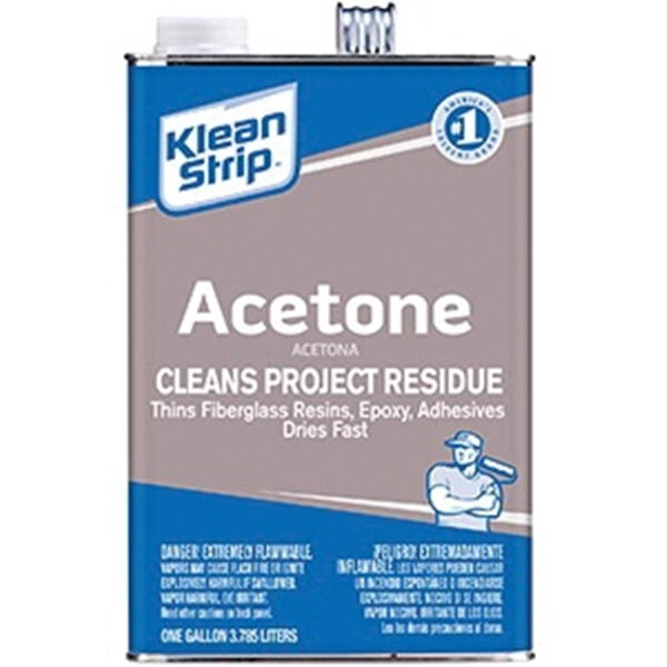 Klean Strip PAC181 Acetone, Liquid, Sweet Pungent, Clear/Colorless
