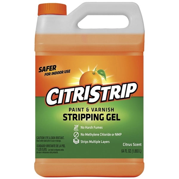 Citristrip HCSG803 Paint and Varnish Stripping Gel, Liquid, Orange