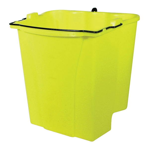 Rubbermaid 612788YEL Mop Wringer, 28 qt, Plastic Bucket/Pail, Yellow