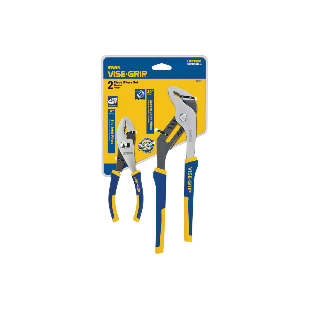 IRWIN 2078701 Plier Set, Nickel Chromium Steel, Blue/Yellow