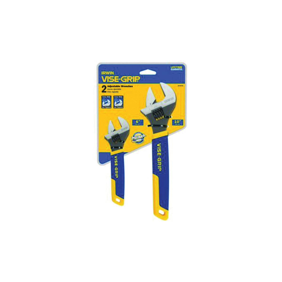 IRWIN 2078700 Adjustable Wrench Set, ProTouch Grip Handle