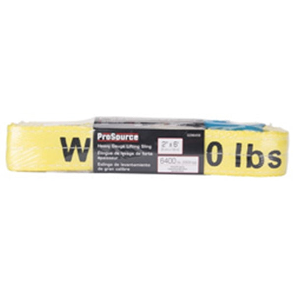 ProSource FH4019 Lifting Sling, Heavy-Duty, Polyester, Yellow