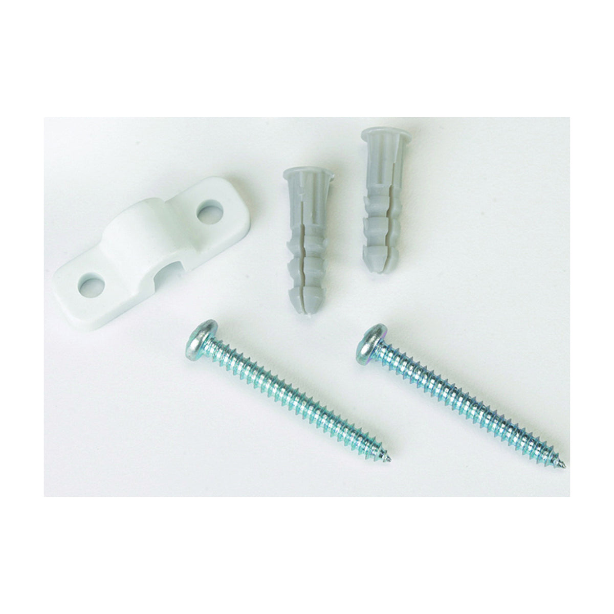 ClosetMaid 7561 Shelf Clip, Metal, White, Wall Mounting