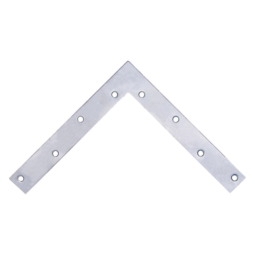 Prosource FC-Z08-01PS Corner Brace, 8 in L, 8 in W, 1 in H, Steel, Zinc-Plated, 2 mm Thick Material