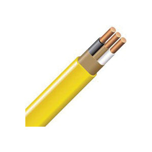 Southwire 12/2NM-WGX1000 Sheathed Cable, 12 AWG Wire, 2 -Conductor, 1000 ft L, Copper Conductor, PVC Insulation