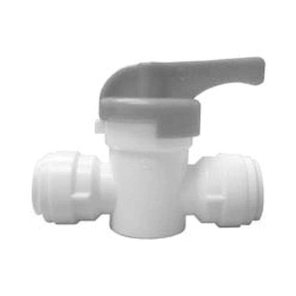 WATTS PL-3011 Stop Valve, 1/4 in Connection, Compression, 150 psi Pressure, Manual Actuator, CPVC Body