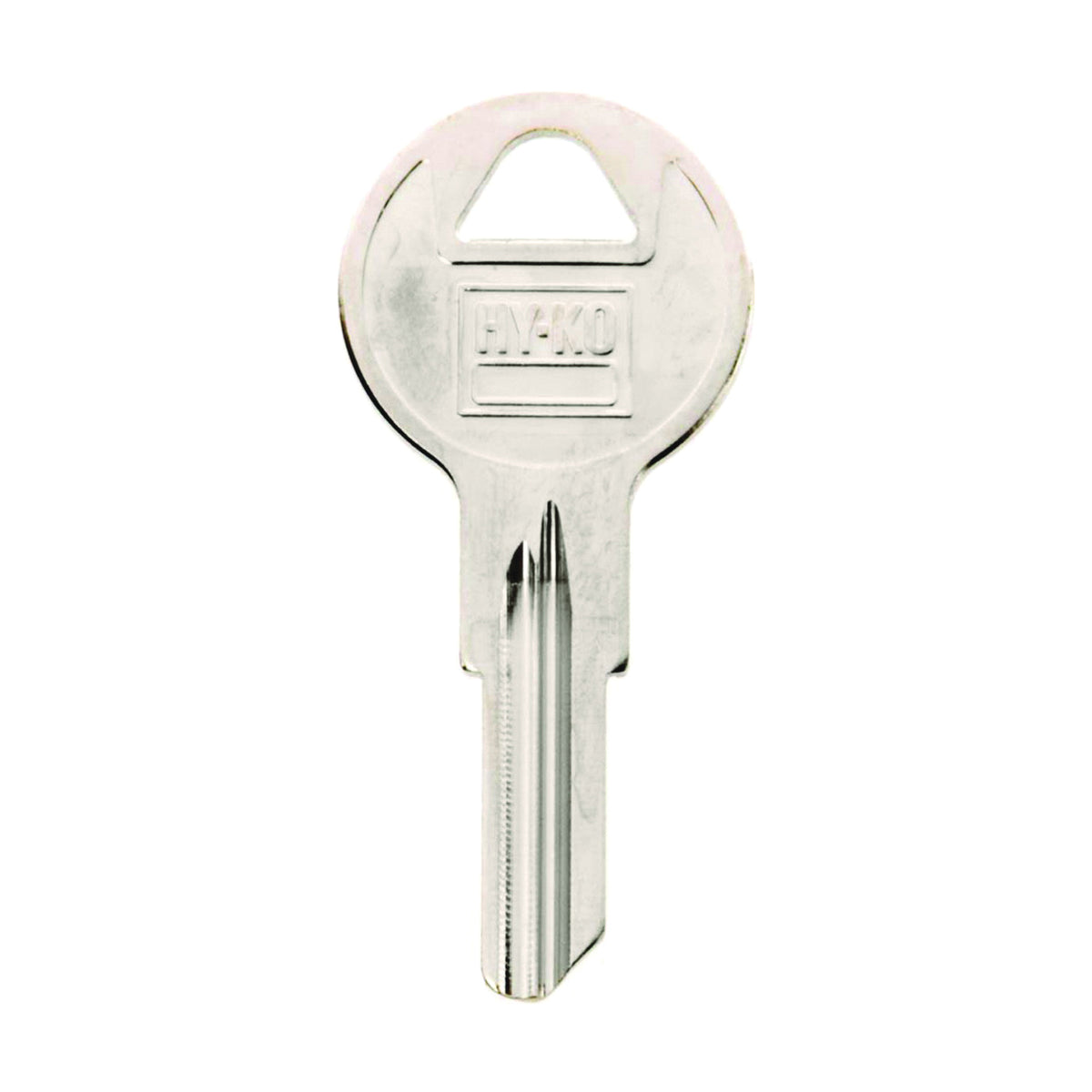 HY-KO 11010B5 Key Blank, Brass, Nickel, For: Briggs and Stratton Cabinet, House Locks and Padlocks