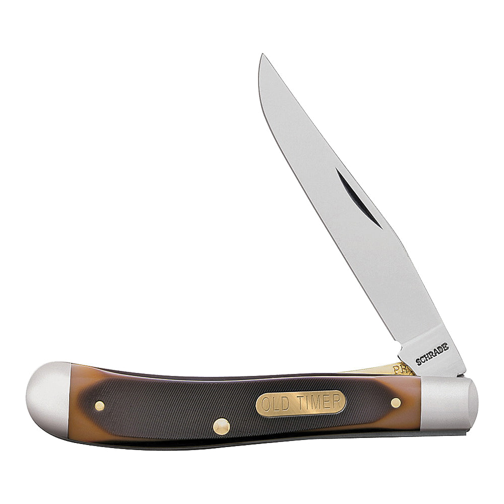 OLD TIMER 194OT Folding Pocket Knife, 3.1 in L Blade, 7Cr17 High Carbon Stainless Steel Blade, 1-Blade