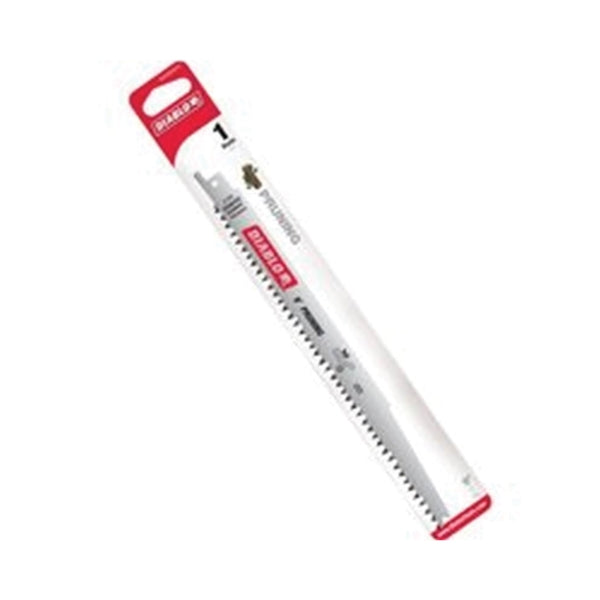 Diablo DS0905FG Reciprocating Saw Blade, 1 in W, 9 in L, 5 TPI, HCS Cutting Edge