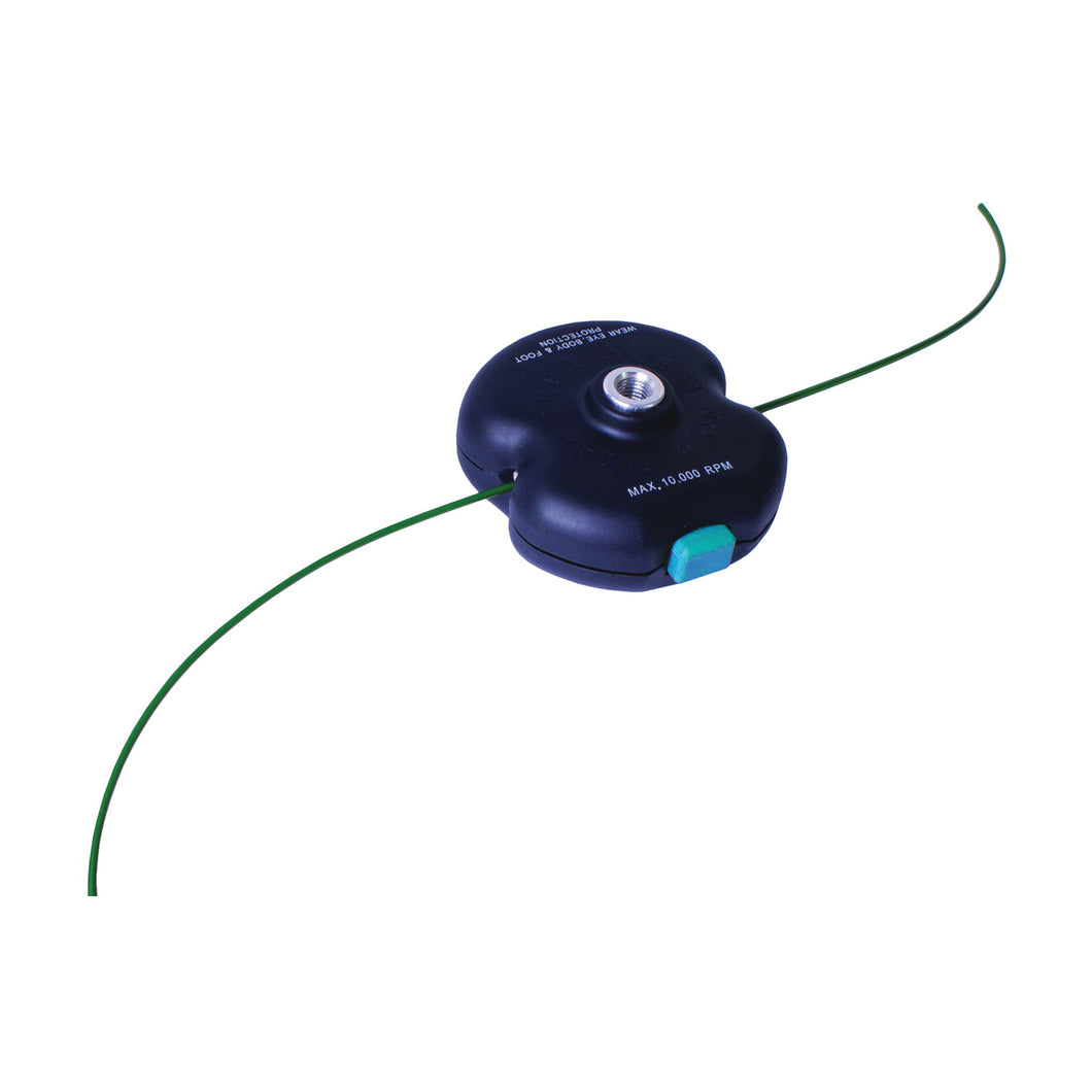 Weed Warrior Rino-Head 17038 Trimmer Head, Curved, Straight, Nylon, For: 0.08 to 0.105 in Trimmer Line Sizes