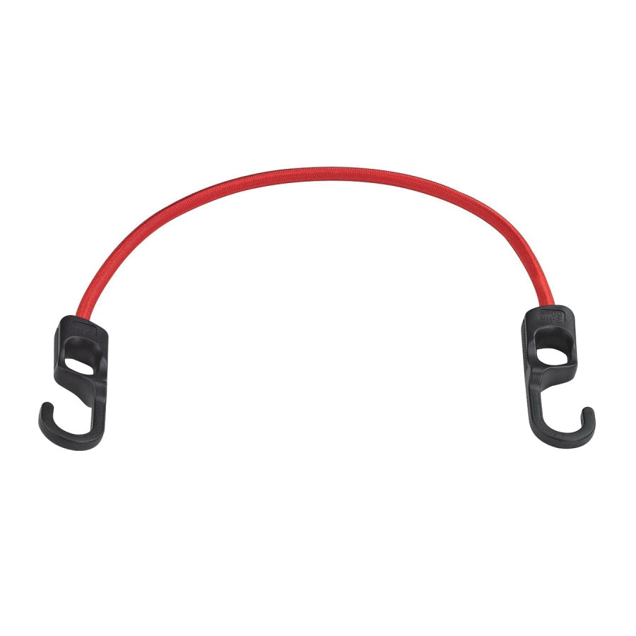 ProSource Stretch Cord, 9 mm Dia, 24 in L, Polypropylene, Red, Hook End