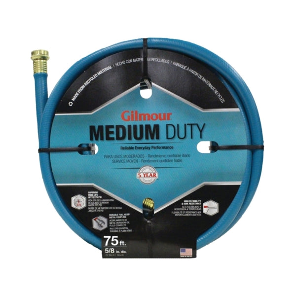 Gilmour 15058075 Garden Hose, 75 ft L, Vinyl, Green