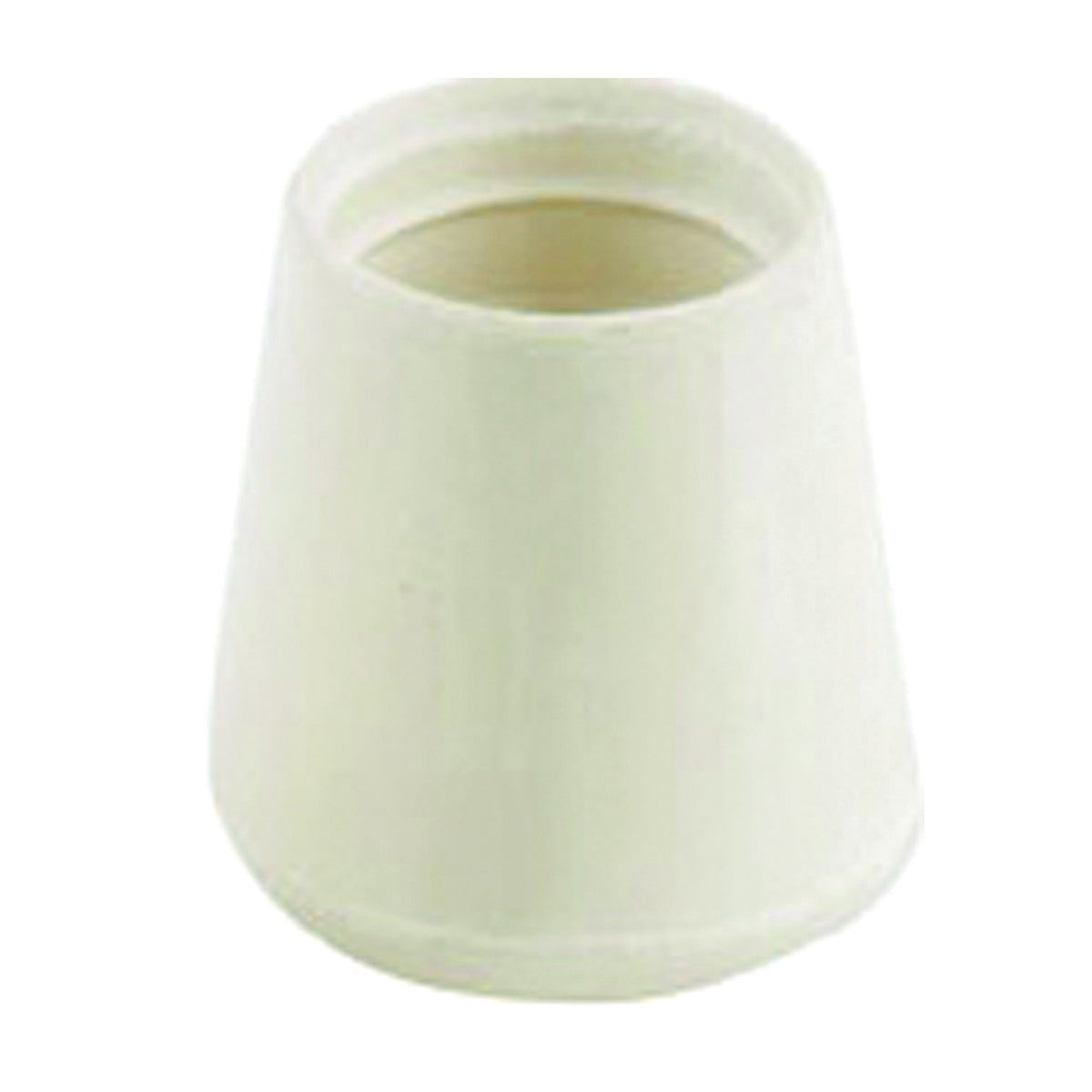 Shepherd Hardware 9755 Furniture Leg Tip, Round, Rubber, Off-White, 1 in Dia