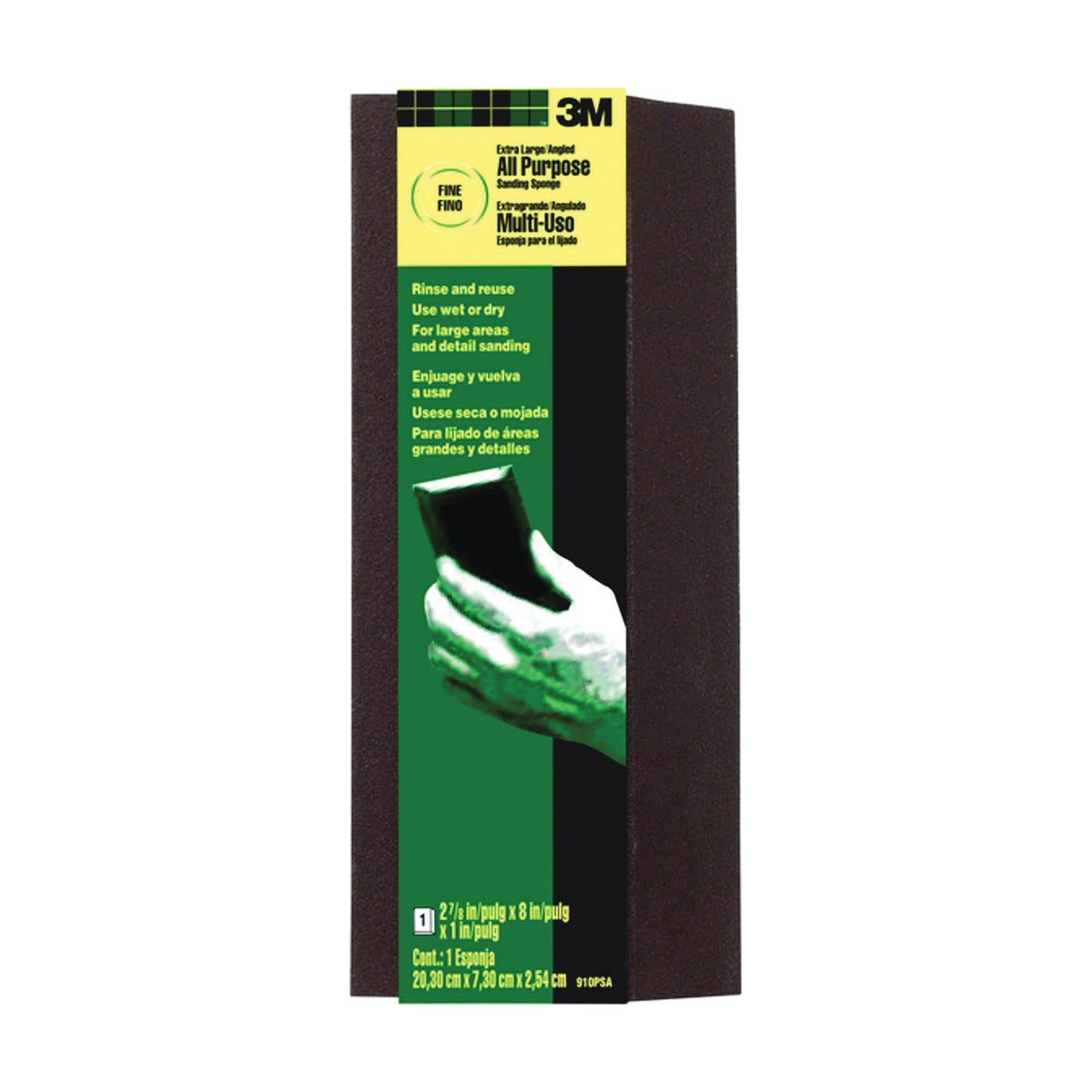 3M 910PSA Sanding Sponge, Fine