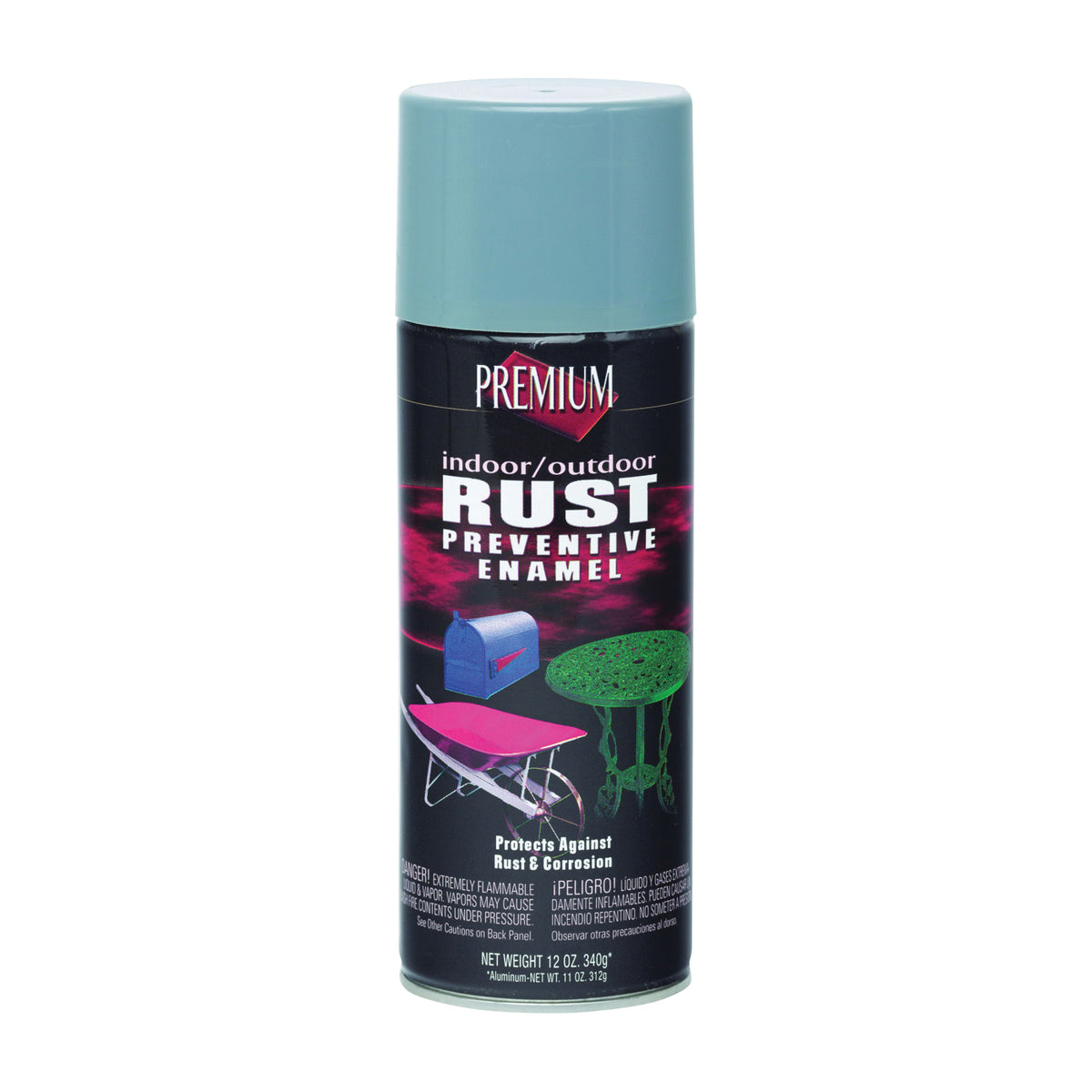 RUST-OLEUM RP1008 Rust-Preventative Spray Paint, Smoke Gray, 12 oz, Aerosol Can