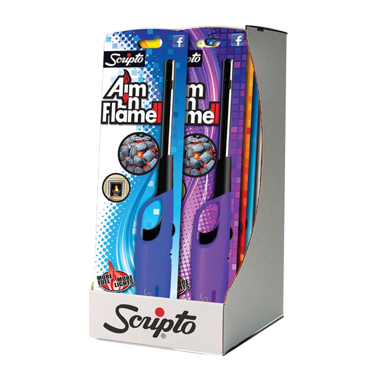 Scripto HC12CR Utility Lighter, Butane, Assorted