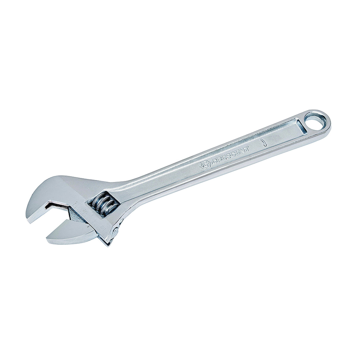 Crescent AC26VS Adjustable Wrench, 6 in OAL, 0.938 in Jaw, Steel, Chrome, Non-Cushion Grip Handle