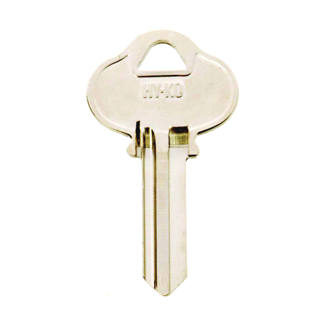 HY-KO 11010S4 Key Blank, Brass, Nickel, For: Sargent Cabinet, House Locks and Padlocks