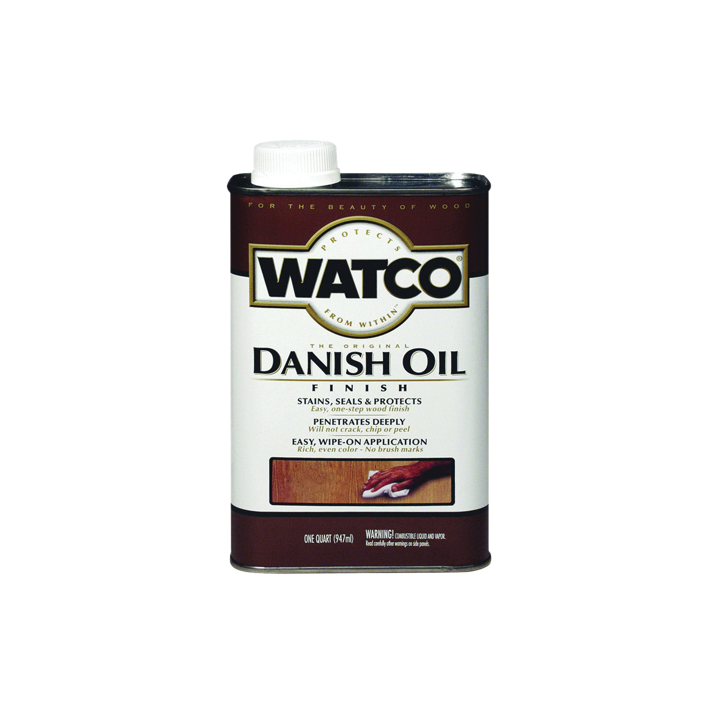 WATCO A65941 Danish Oil, Medium Walnut, Liquid, 1 qt, Can